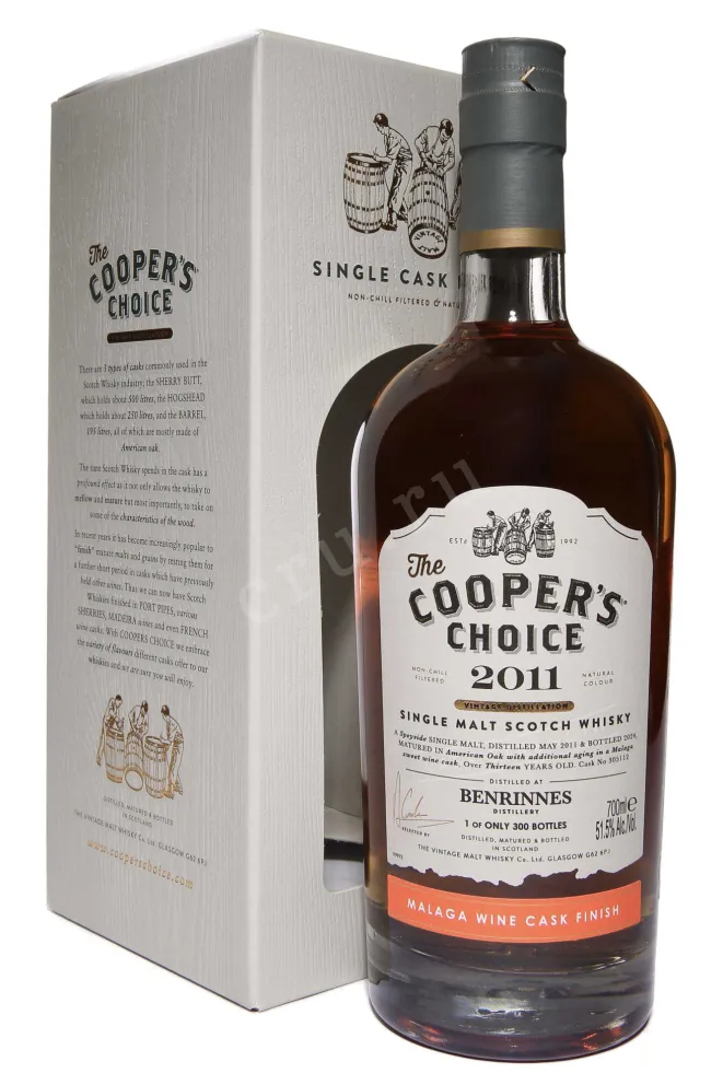 Виски The Cooper's Choice Benrinnes Malaga Wine Cask Finish in gift box  0.7 л