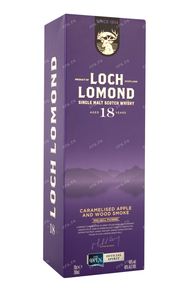 Подарочная коробка Loch Lomond Single Malt 18 years 0.7 л