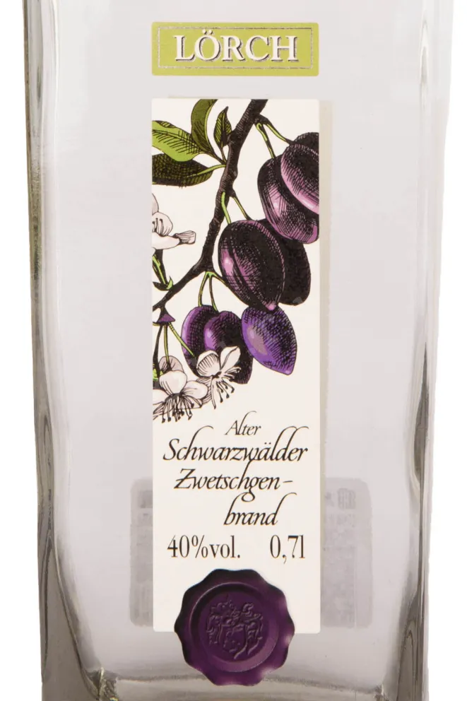Этикетка Lorch Alter Schwarzwalder Zwetschgen-Brand 0.7 л
