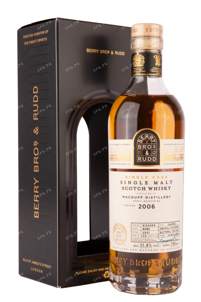 Виски Berry Bros and Rudd Macduff Distillery gift box 2006 0.7 л