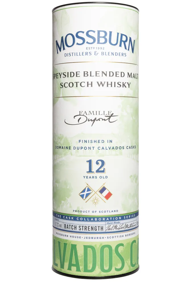 Туба Mossburn Calvados Dupont Cask Finish 12 Years Old in tube 0.7 л