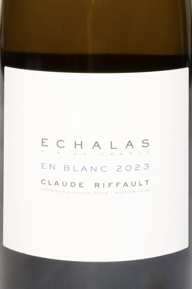 Этикетка Claude Riffault Echalas En Blanc 2023 0.75 л