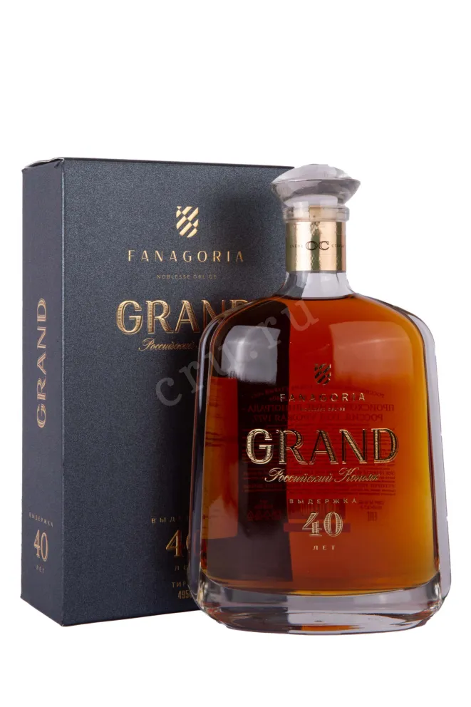 Коньяк Фанагория Гранд 40 лет ОС в подарочной упаковке  0.7 л