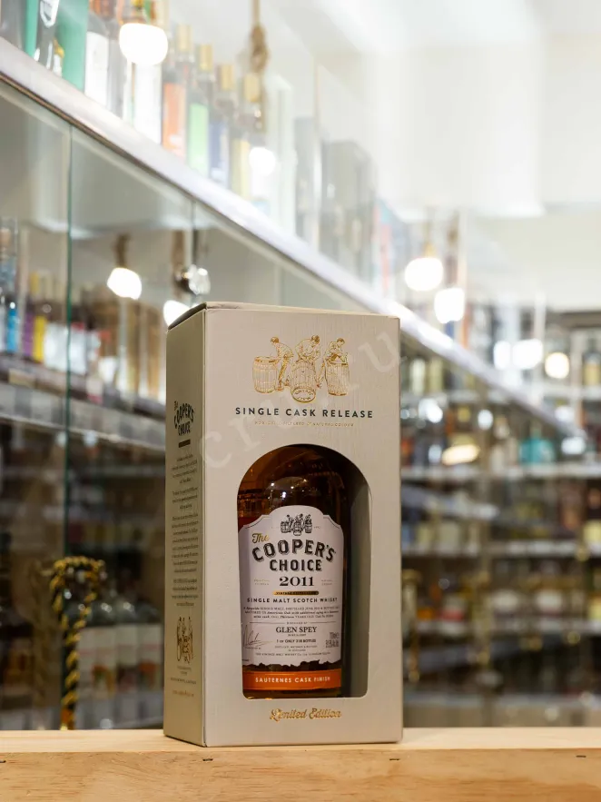 В магазине Крю Профи The Cooper’s Choice Glen Spey Sauternes Cask Finish in gift box 2011 0.7 л