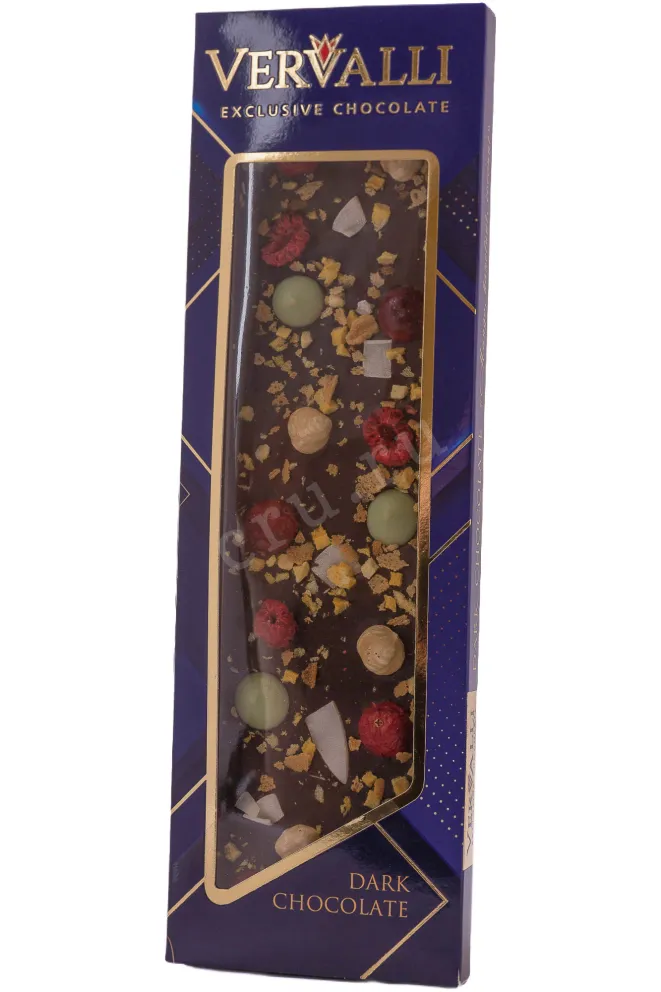 Шоколад Вервалли тёмный с украшением Манго Фундук Кокос 110 г