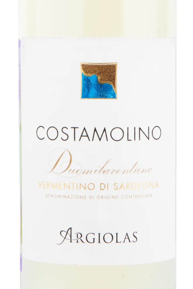 Этикетка вина Costamolino Vermentino di Sardegna DOC 0.375 л