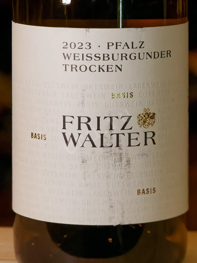 В магазине Крю Профи Fritz Walter Weissburgunder Trocken 2023 0.75 л