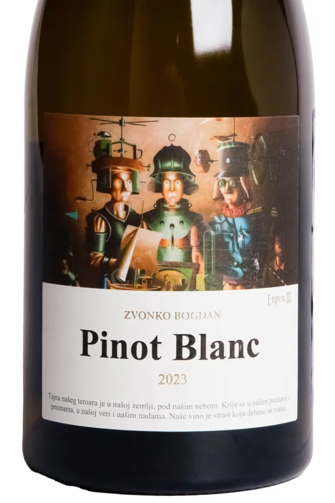 Этикетка Zvonko Bogdan Pinot Blanc 2023 0.75 л