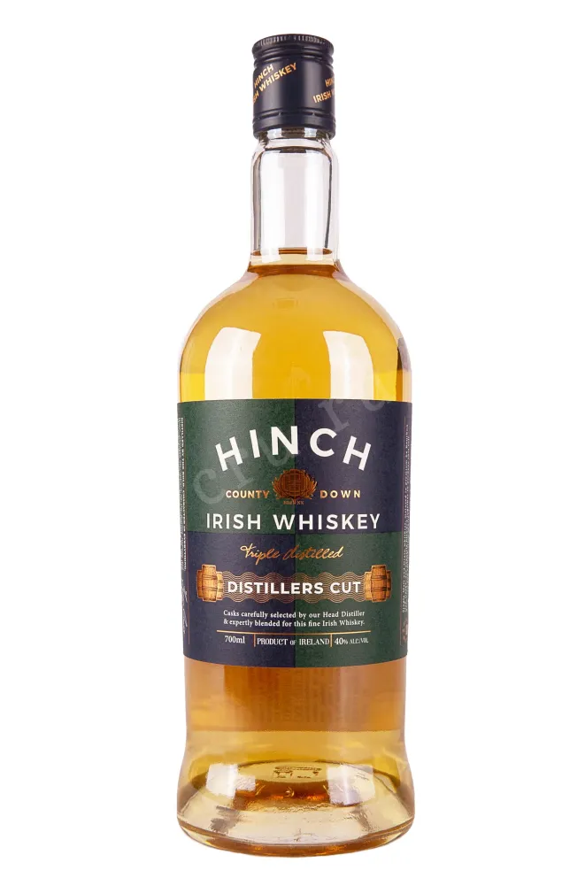 Бутылка Hinch Irish Distillers Cut 3 years in gift box + 1 glasses 0.7 л
