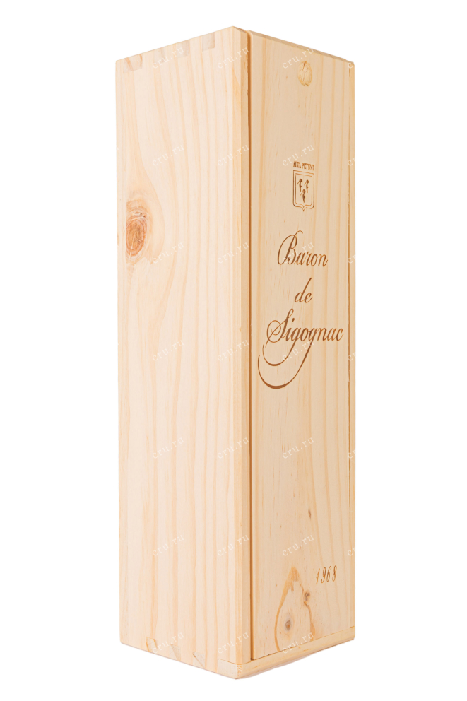Деревянная коробка Baron de Sigognac 1968 0.7 л