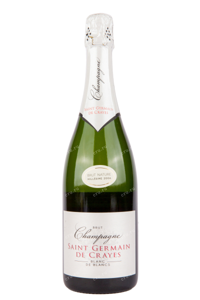 Шампанское Saint Germain de Crayes Millesime Blanc de Blancs Brut Nature 2006 0.75 л