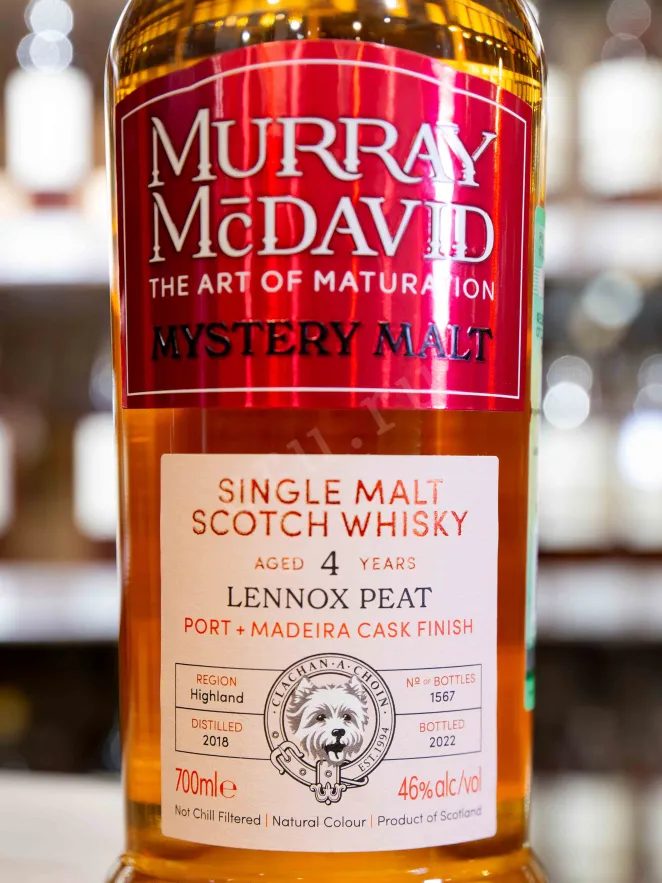 В магазине Крю Профи Murray McDavid Mystery Malt Lennox Peat 4 Years Old gift box 0.7 л