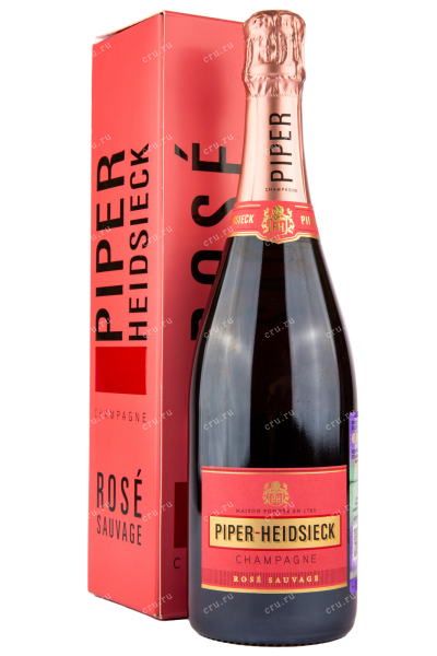 Шампанское Piper-Heidsieck Sauvage Rose Brut with gift box  0.75 л