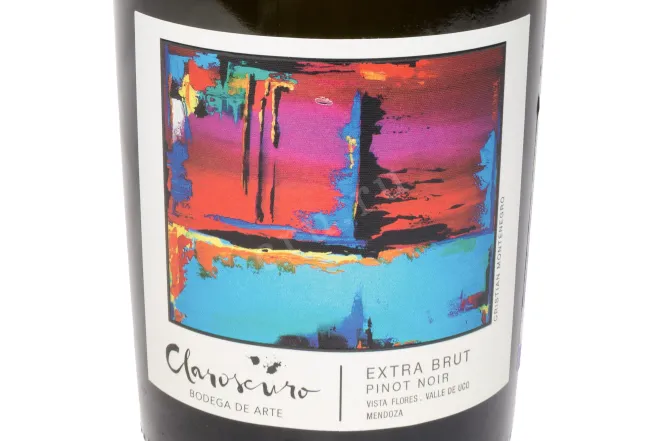 Этикетка Claroscuro Extra Brut Pinot Noir 2022 0.75 л