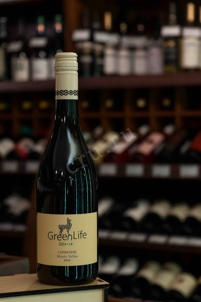 В магазине Крю Профи GreenLife Carmenere Maule Valley 2022 0.75 л