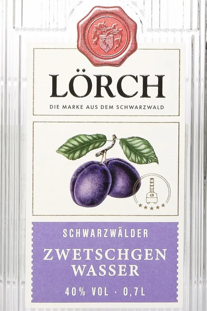 Этикетка Lorch Zwetschgenwasser 0.7 л