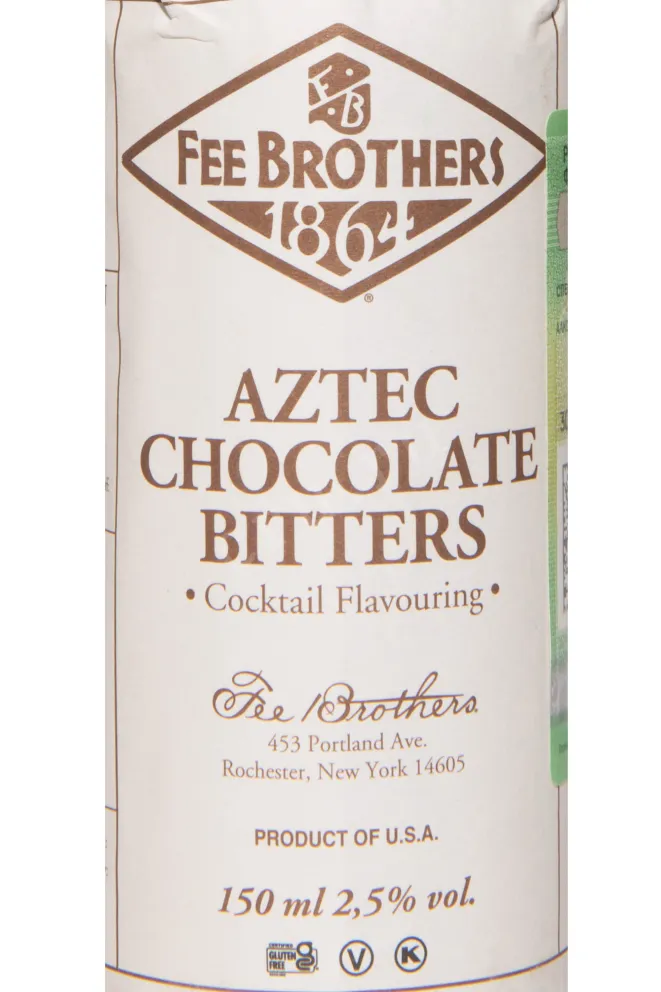 Этикетка Fee Brothers Aztec Chocolate 0.15 л