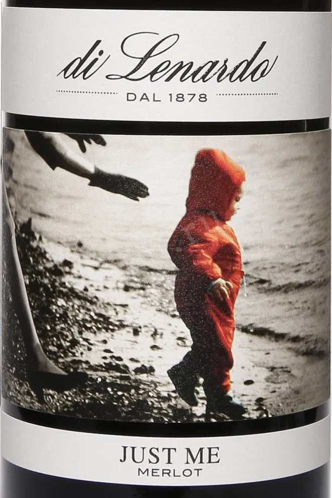 Этикетка Di Lenardo Just Me Merlot 2021 0.75 л