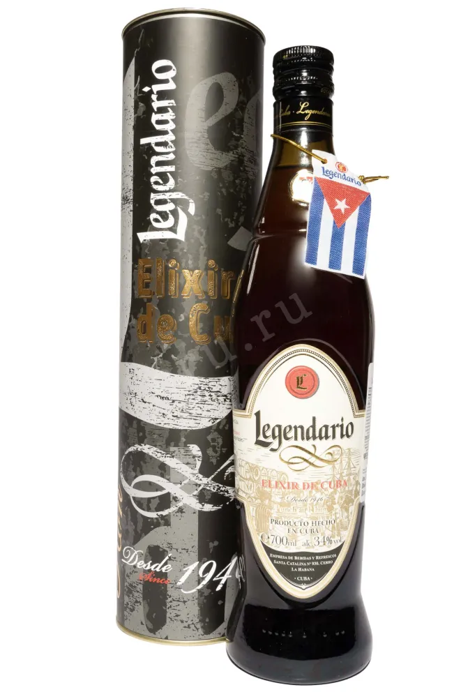 Ром Legendario Elixir De Cuba in tube  0.7 л