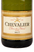 Этикетка игристого вина Chevalier Blanc de Blancs Brut 2020 0.75 л