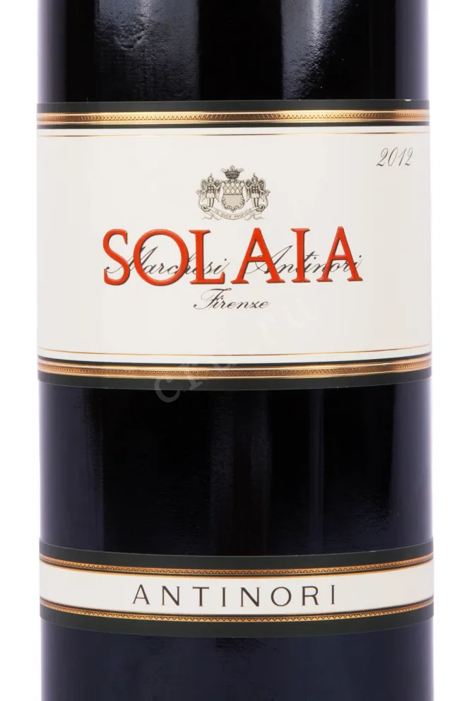 Этикетка вина Антинори Солайя Тоскана 2012 0.75