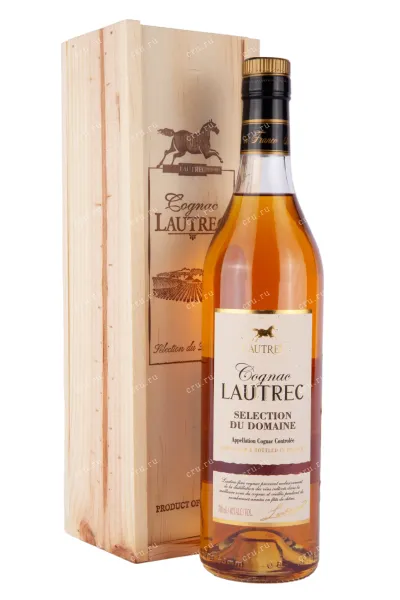 Коньяк Lautrec Selection Du Domaine in a wooden box  0.7 л