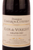 Этикетка Domaine Confuron-Cotetidot Clos de Vougeot Grand Cru 2007 0.75 л