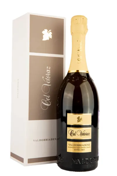 Игристое вино Col Vetoraz Valdobbiadene Prosecco Extra Dry in gift box 2023 0.75 л