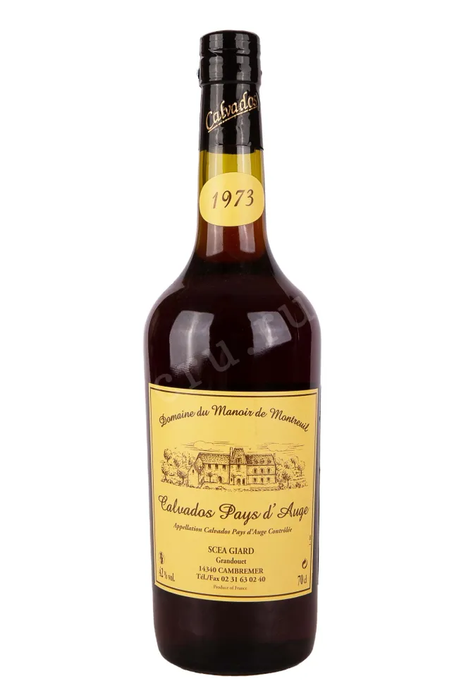 Бутылка Domaine du Manoir du Montreuil Calvados Pays dAuge 0.7 л