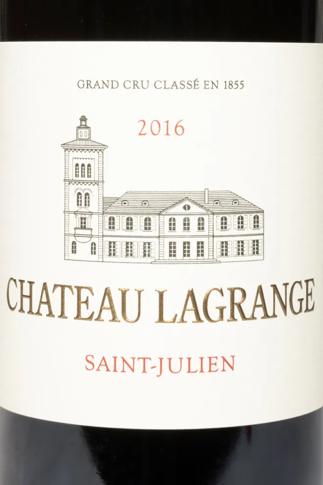 Этикетка Chateau Lagrange Grand Cru Classe Saint-Julien AOC 2016 0.75 л