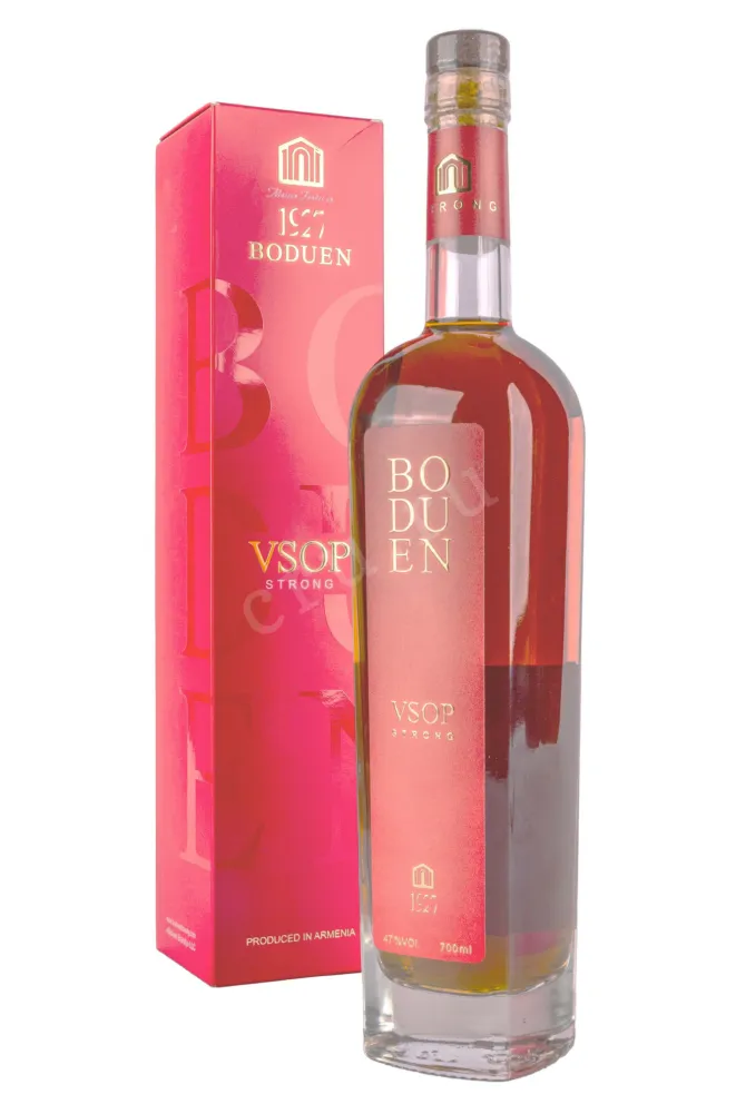 Коньяк Бодуен стронг ВСОП 7 лет в подарочной упаковке  0.7 л