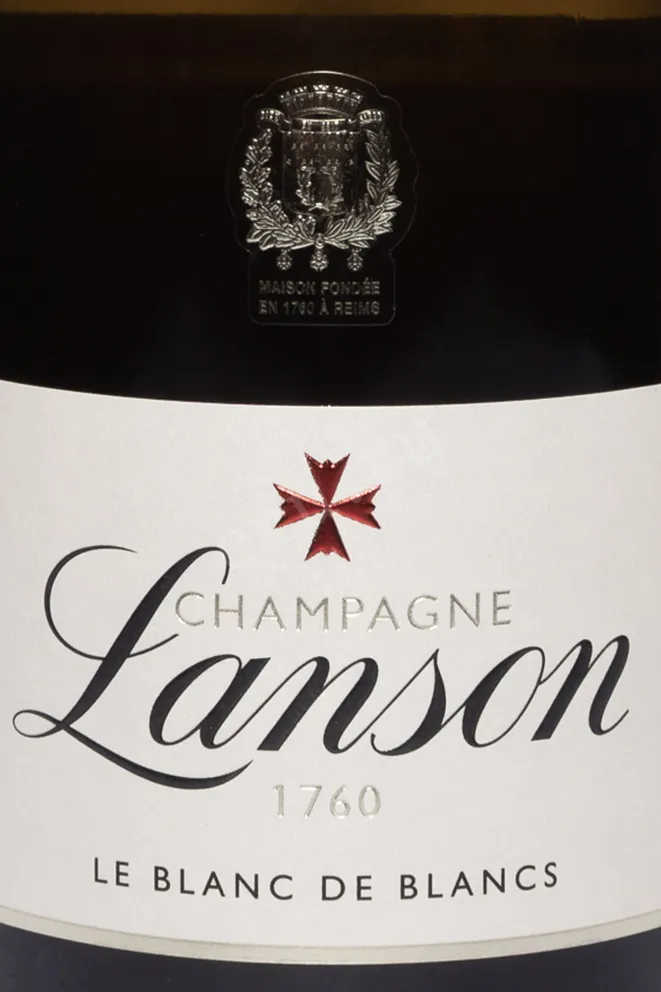Этикетка Lanson Le Blanc de Blancs Brut gift box 2020 0.75 л
