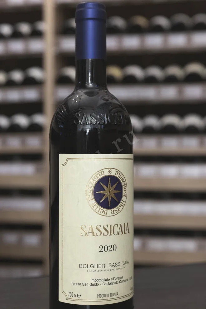Пробка Sassicaia Bolgheri 2020 0.75 л