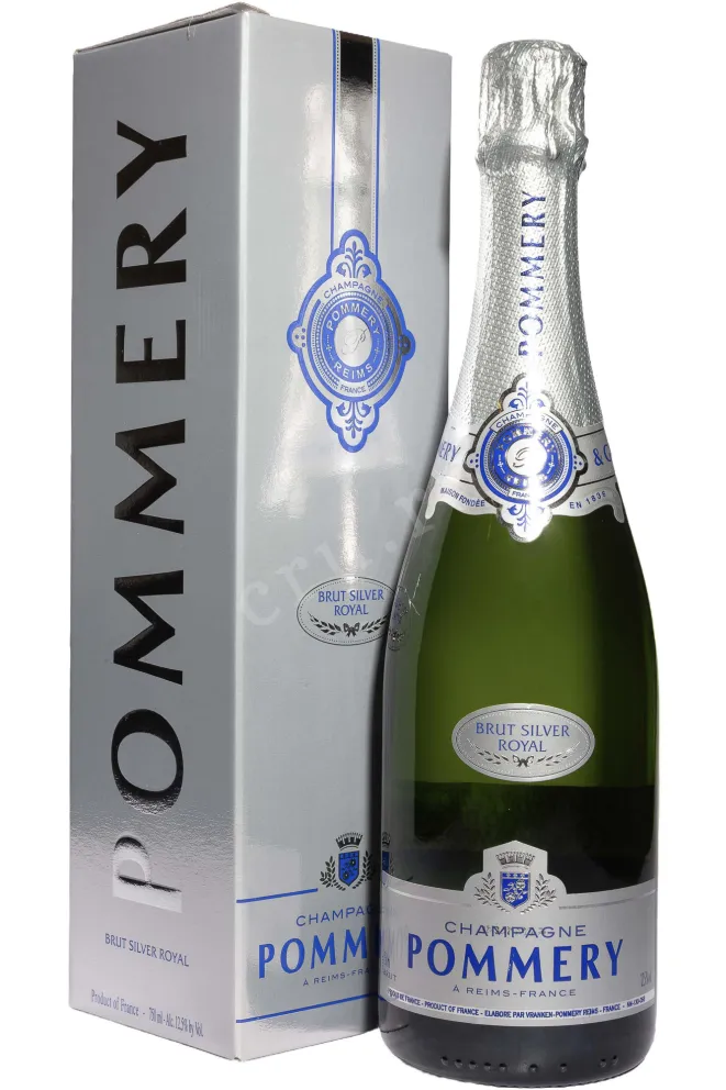 Шампанское Pommery Brut Silver Royal in gift box 2021 0.75 л