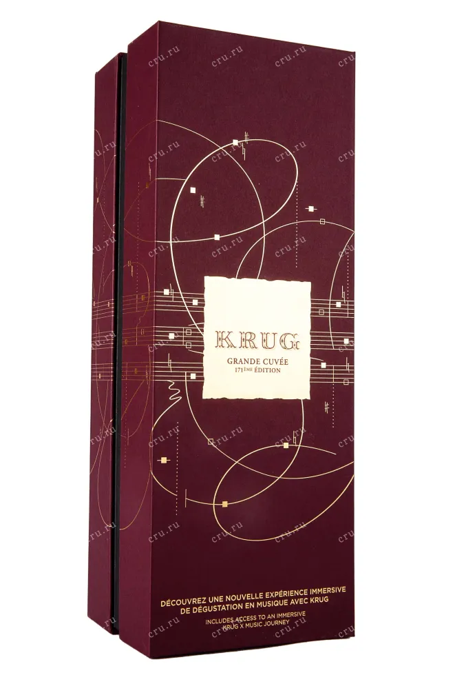 Подарочная коробка Krug Grande Cuvee in gift box 2015 0.75 л