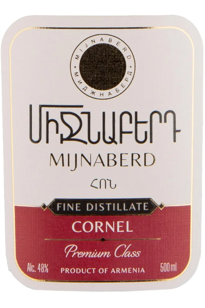 Этикетка Mijnaberd Cornel 0.5 л