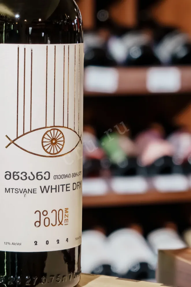 В магазине Крю Профи Mzei Wazy Mtsvane Qvevri White Dry 2024 0.75 л