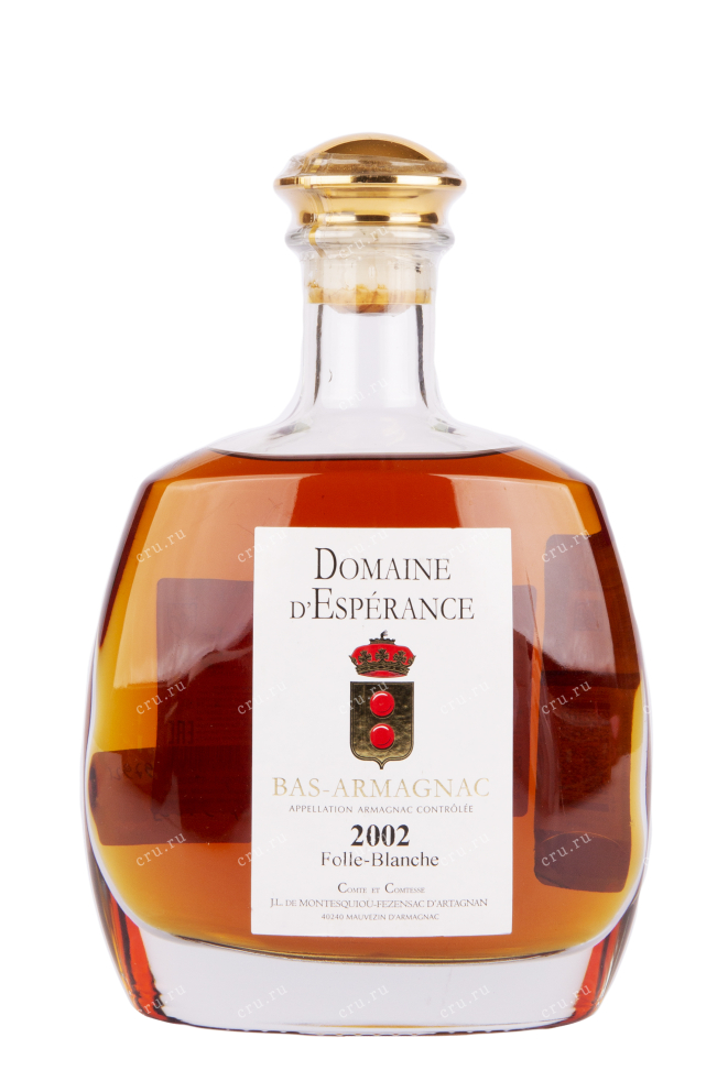 Арманьяк Folle Blanche Domaine d'Esperance 2002 0.7 л