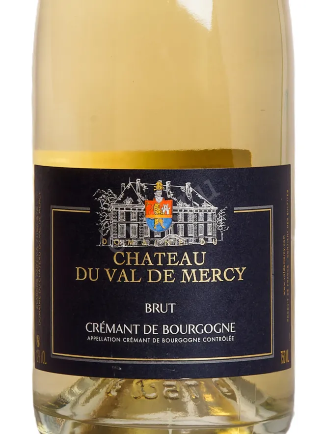 Этикетка Chateau Du Val De Mercy Cremant de Bourgogne Brut 2020 0.75 л