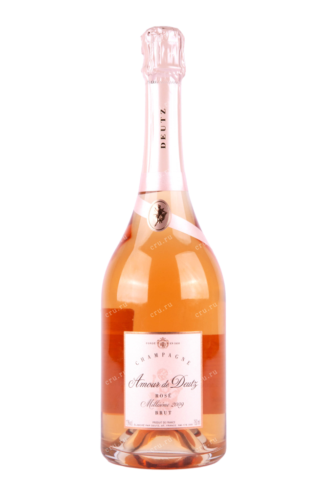 Шампанское Amour de Deutz Brut Rose gift box with 2 glasses 0.75 л