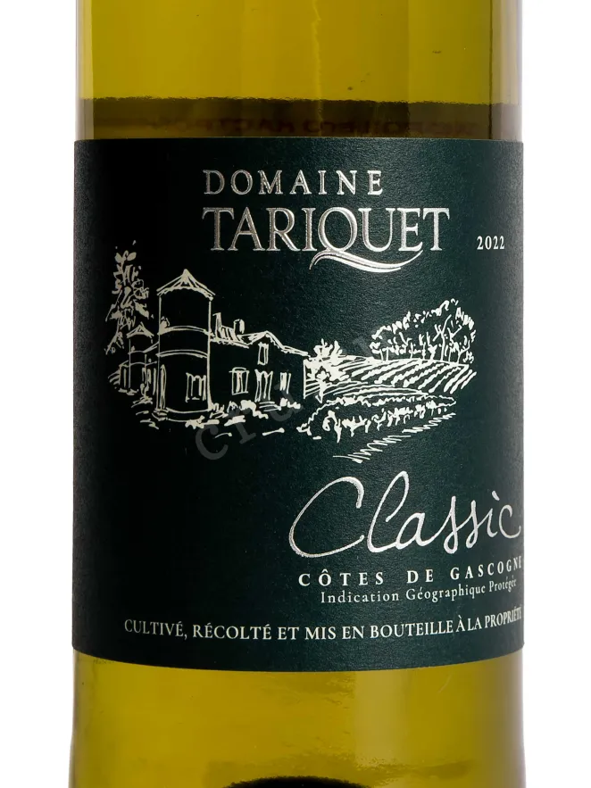 Этикетка Tariquet Classic Ugni Blanc-Colombard 2022 0.75 л