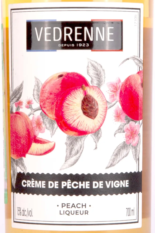 Этикетка Vedrenne Peche 0.7 л