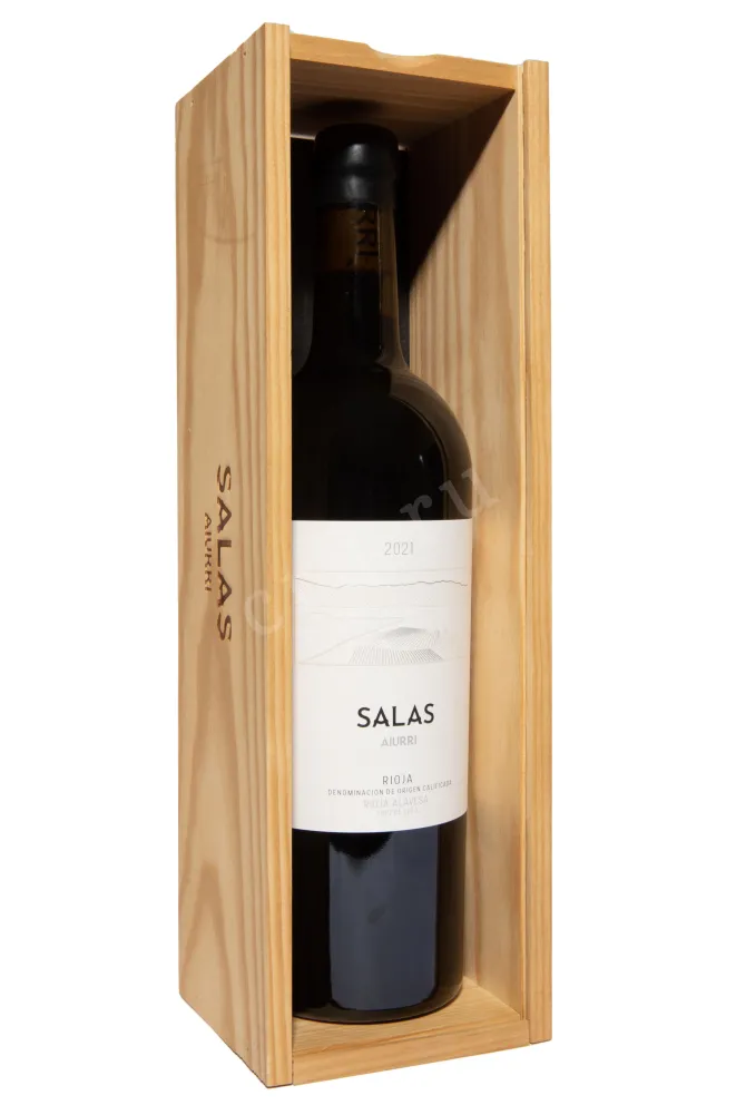 В деревянной коробке Aiurri Salas Rioja DOCa in gift box 2021 0.75 л