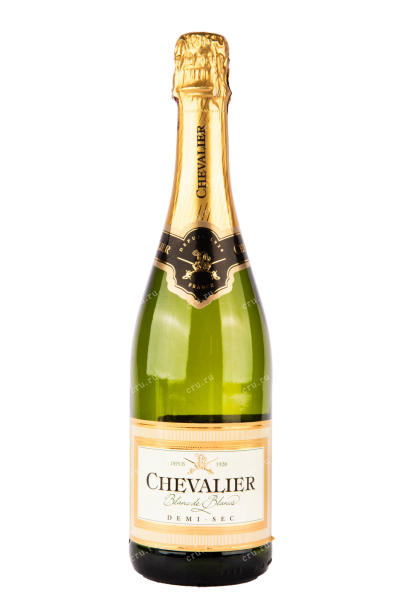 Игристое вино Chevalier Blanc de Blancs Demi-Sec 2020 0.75 л