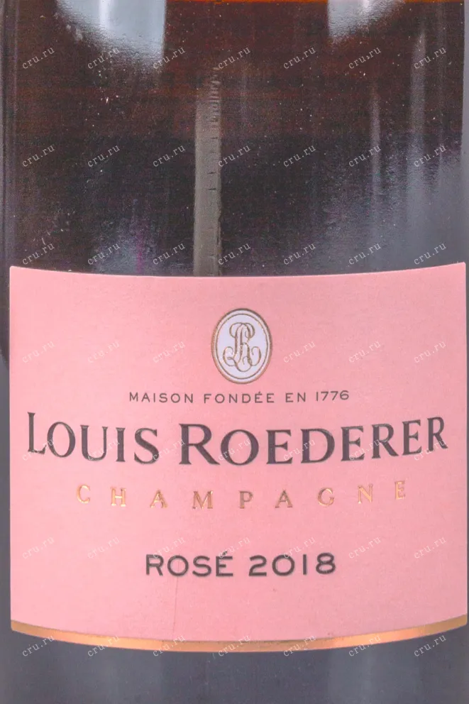 Этикетка Louis Roederer Rose 2018 0.375 л