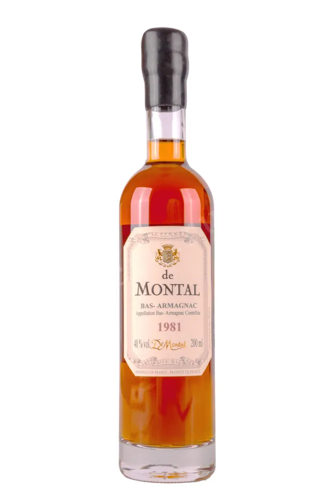 Бутылка De Montal 1981 wooden box 1981 0.2 л