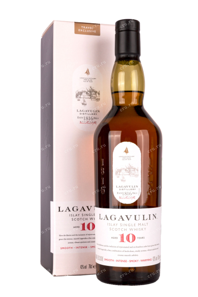 Виски Lagavulin 10 years old gift box  0.7 л