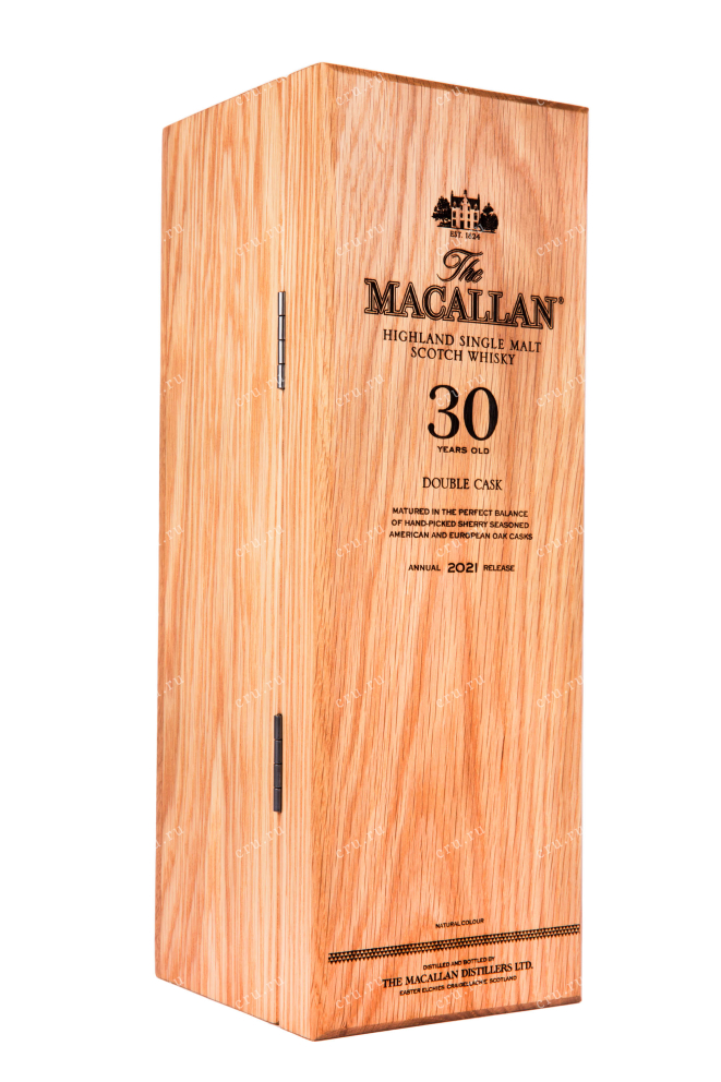 Подарочная коробка виски Макаллан Дабл Каск 30 лет 0.7