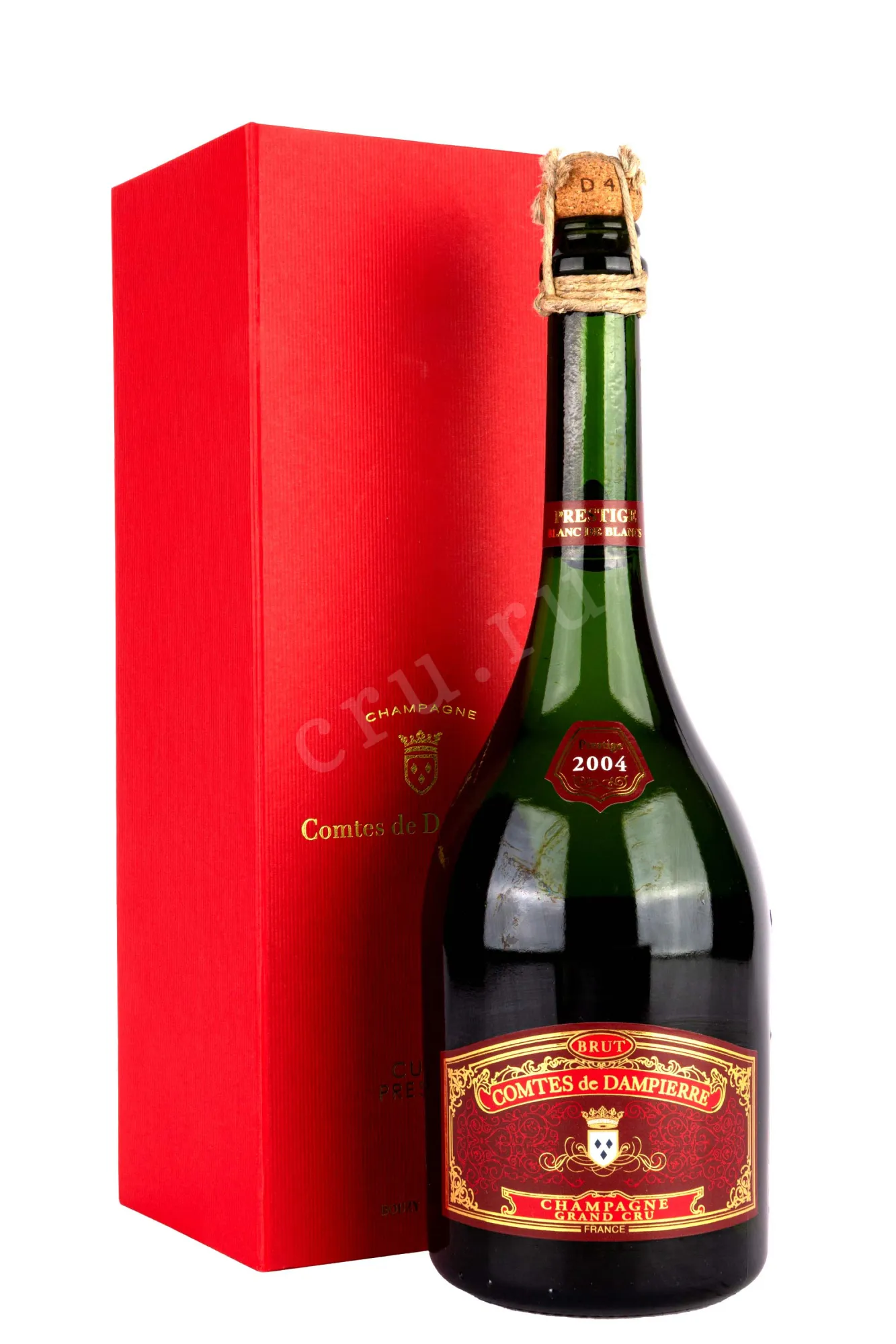 Фото — Шампанское Comte Audoin de Dampierre Cuvee Prestige Blanc de Blancs gift box 2004 0.75 л