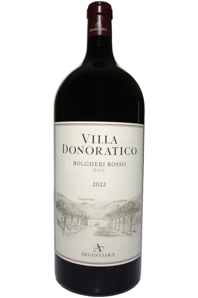Бутылка Argentiera Villa Donoratico Bolgheri Rosso DOC in wooden box 2022 6 л